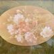 Miroir trumeau ancien en stuc doré – décor floral