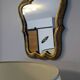 Miroir doré style baroque – patine ancienne – 37 x 30 cm