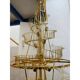 Oversized Contemporary Murano Glass Chandelier, “Quadriedro” Design in Fumé