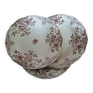 6 assiettes creuses Terre