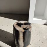 Side table in petrified wood