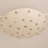Ceiling Lamp with Glass Flowers attributed to Emil Stejnar for Rupert Nikoll, Austria, 1950s