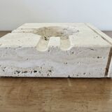 “Fratelli Mannelli” ashtray in travertine, design by Enzo Mari, Italy, 1970