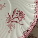 Set of 6 Fontanges Sarreguemines dessert plates