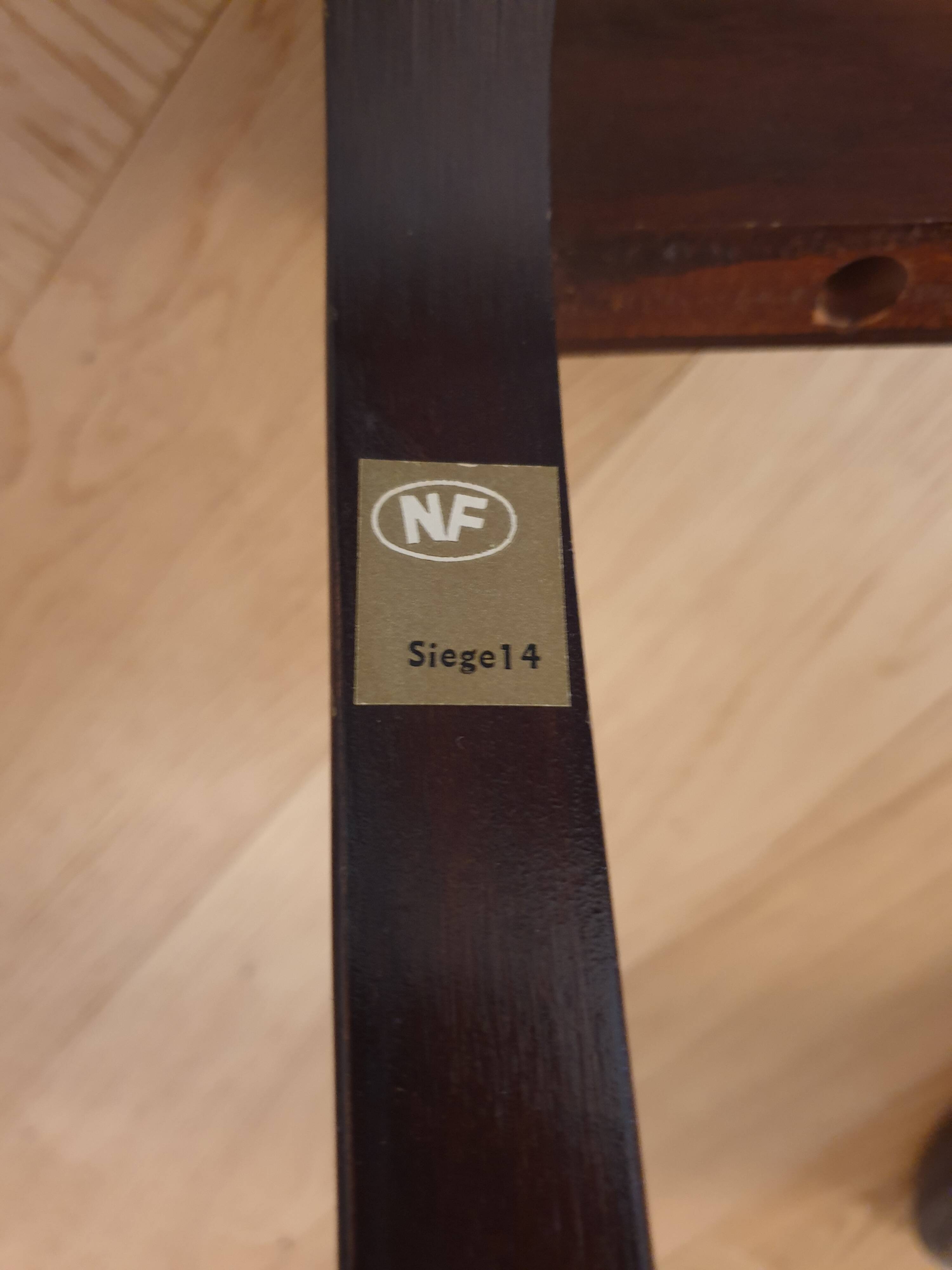 Table & 6 Baumann chairs model "gondole"