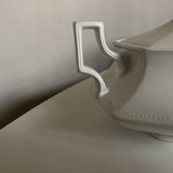 Neo Classic Greek Revival Octagonal Beaded English Earthenware Centerpiece