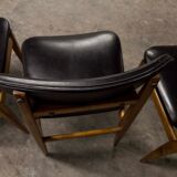 6 Teak chairs with oval back