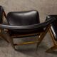 6 Teak chairs with oval back