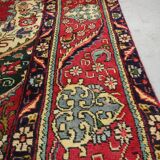 Tapis persan fait à la main en laine rouge 283x420cm