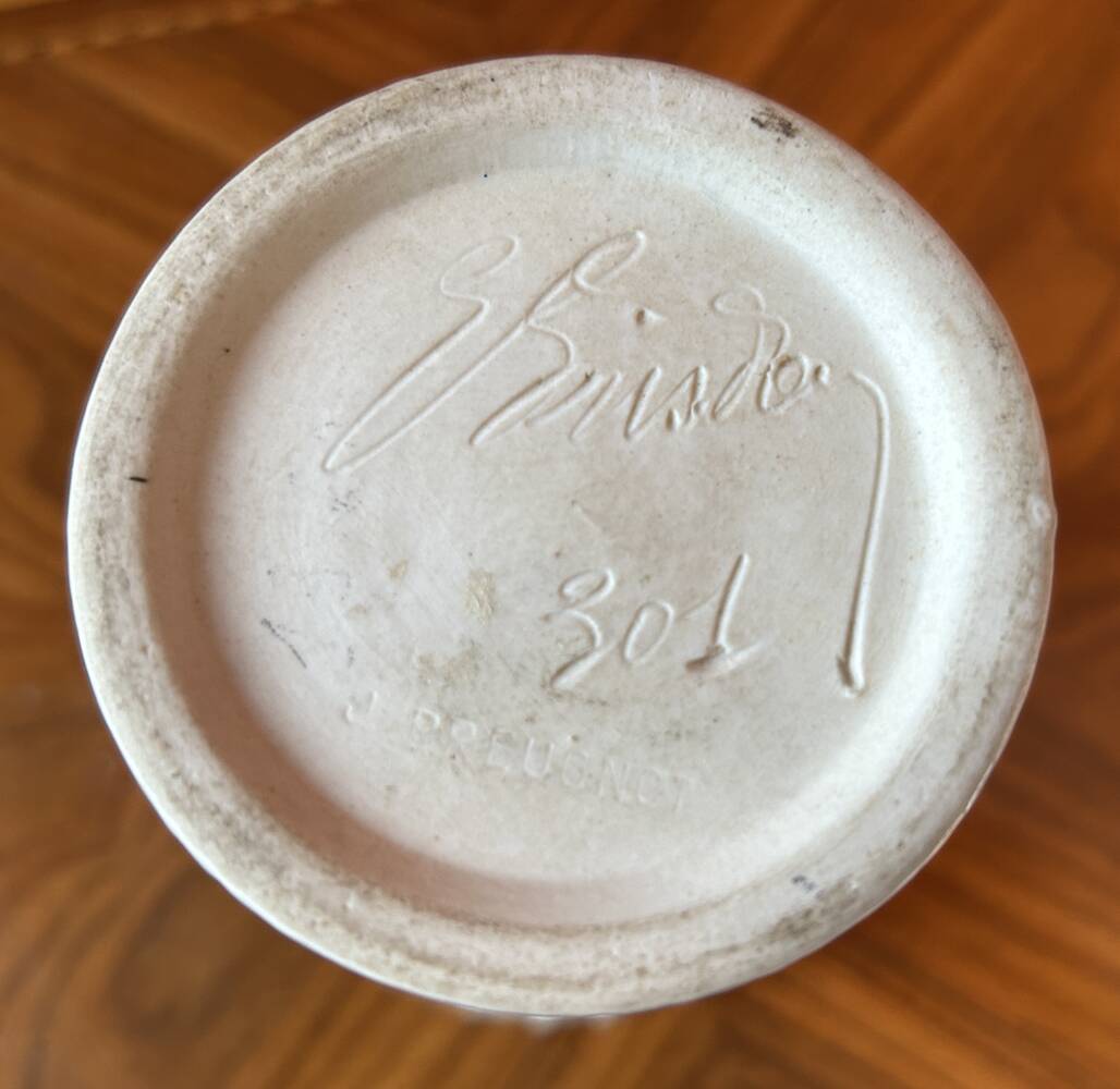 Vintage vase, French ceramic – Breugnot / Brisdoux workshop – 1960s