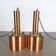 Set of 2 "Club" hanging lamps by Jo Hammerborg Fog & Mørup, Denmark, 1963