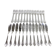 Sfam - 12 Art Deco Fish Cutlery