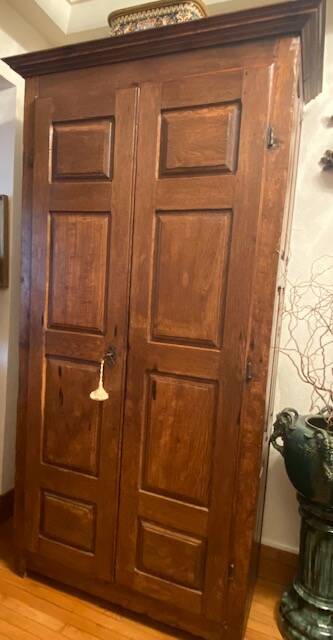 Brutalist antique wardrobe