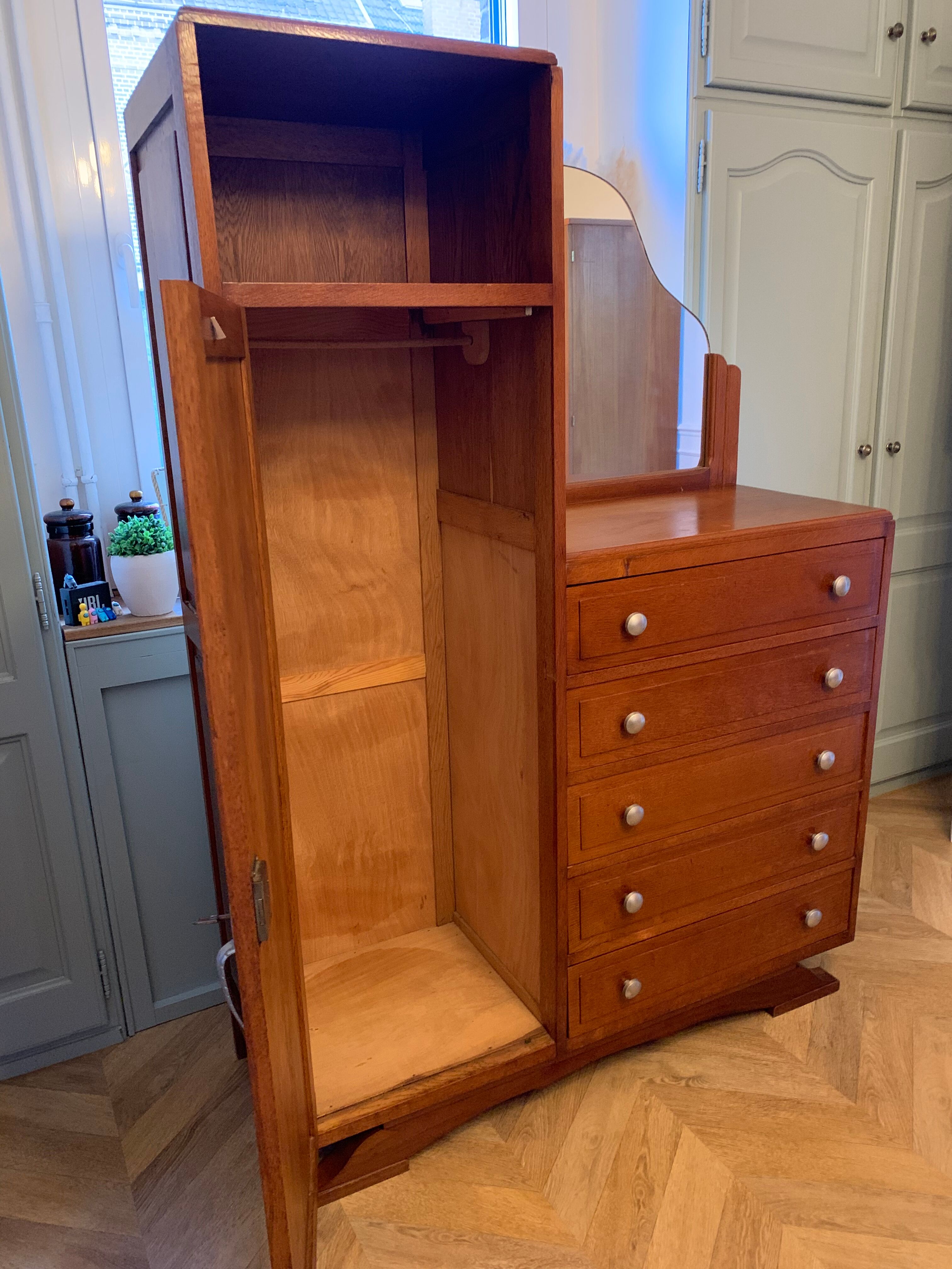 Vintage asymmetrical cabinet