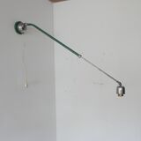 Telescopic swedish painted extendable industrial wall light
