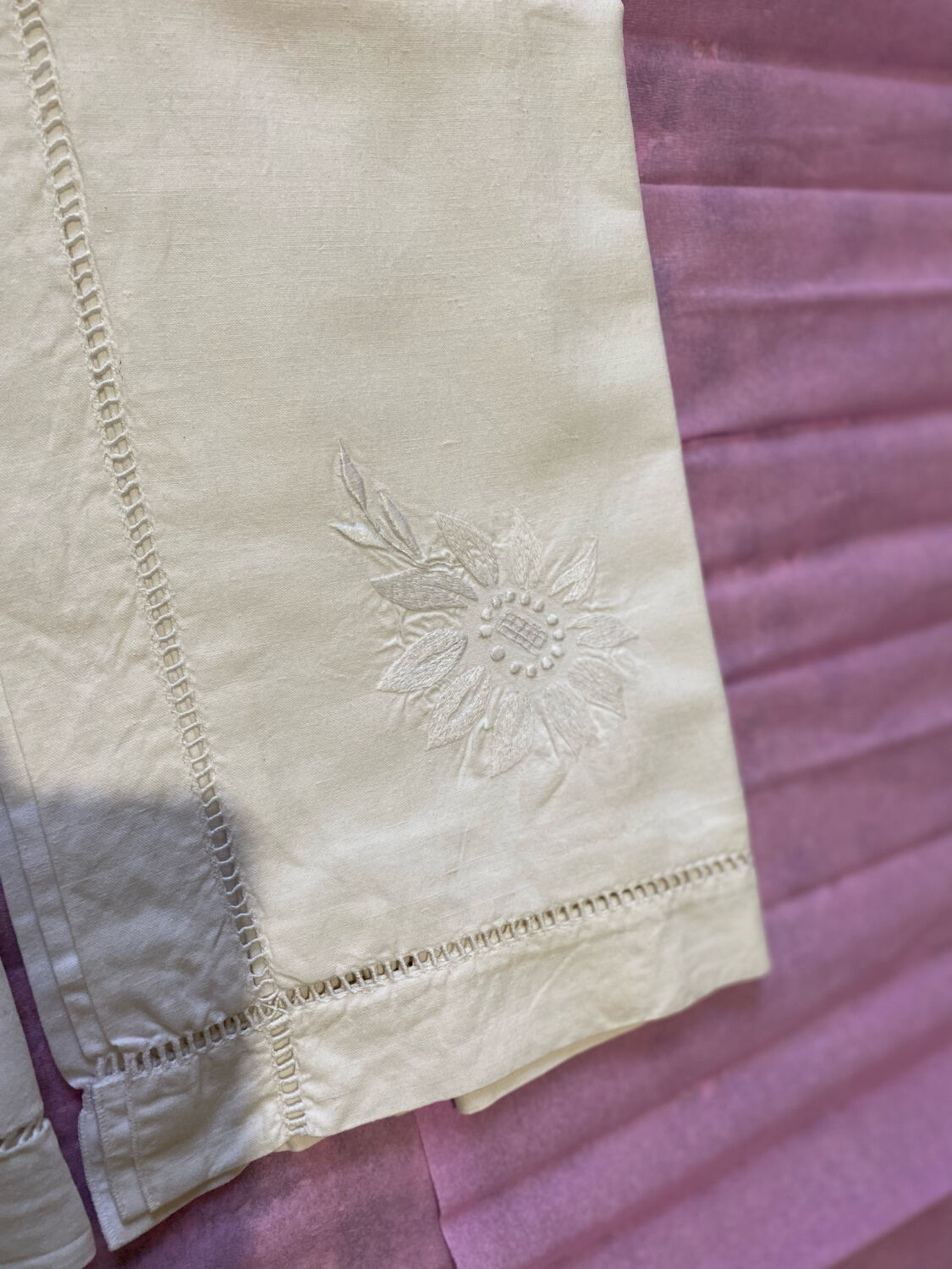 Set of two linen pillowcases