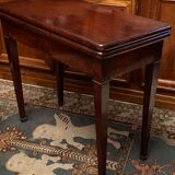 Mahogany game table console from the Napoleon III period