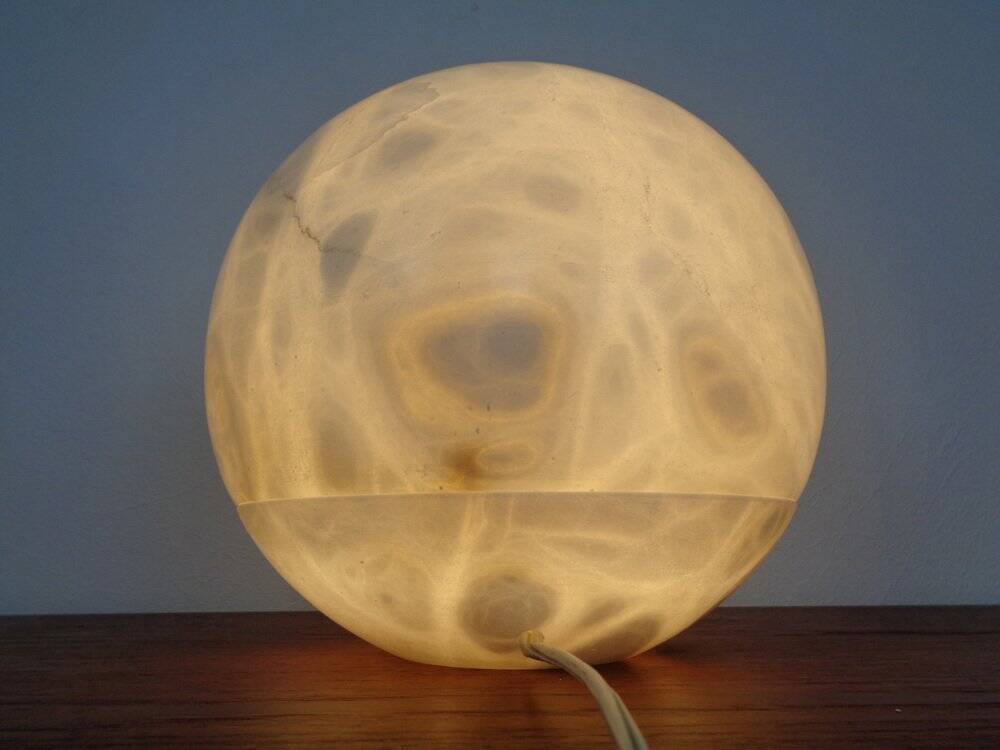 Marble Table Ball Lamp, 1960s