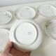 Set of 6 Limoges porcelain cups Barny Rigoni & Langle - 19th century