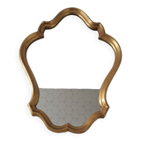 Old golden mirror.