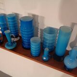 German glass vases by Karl Friedrich, 1960s, set of 11.