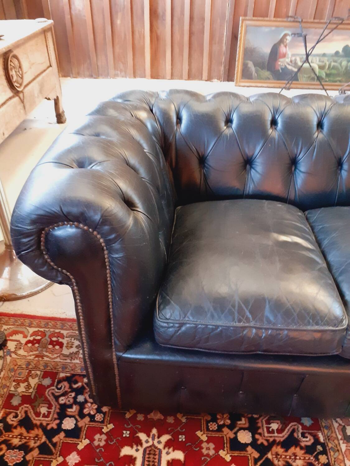3-seater Chesterfield sofa