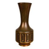 Vintage 70s Scandinavian brass vase