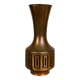 Vintage 70s Scandinavian brass vase