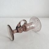 Vintage Biot bubble-blown glass candlestick