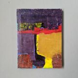 Acrylic on canvas small painting Contemporary abstract art