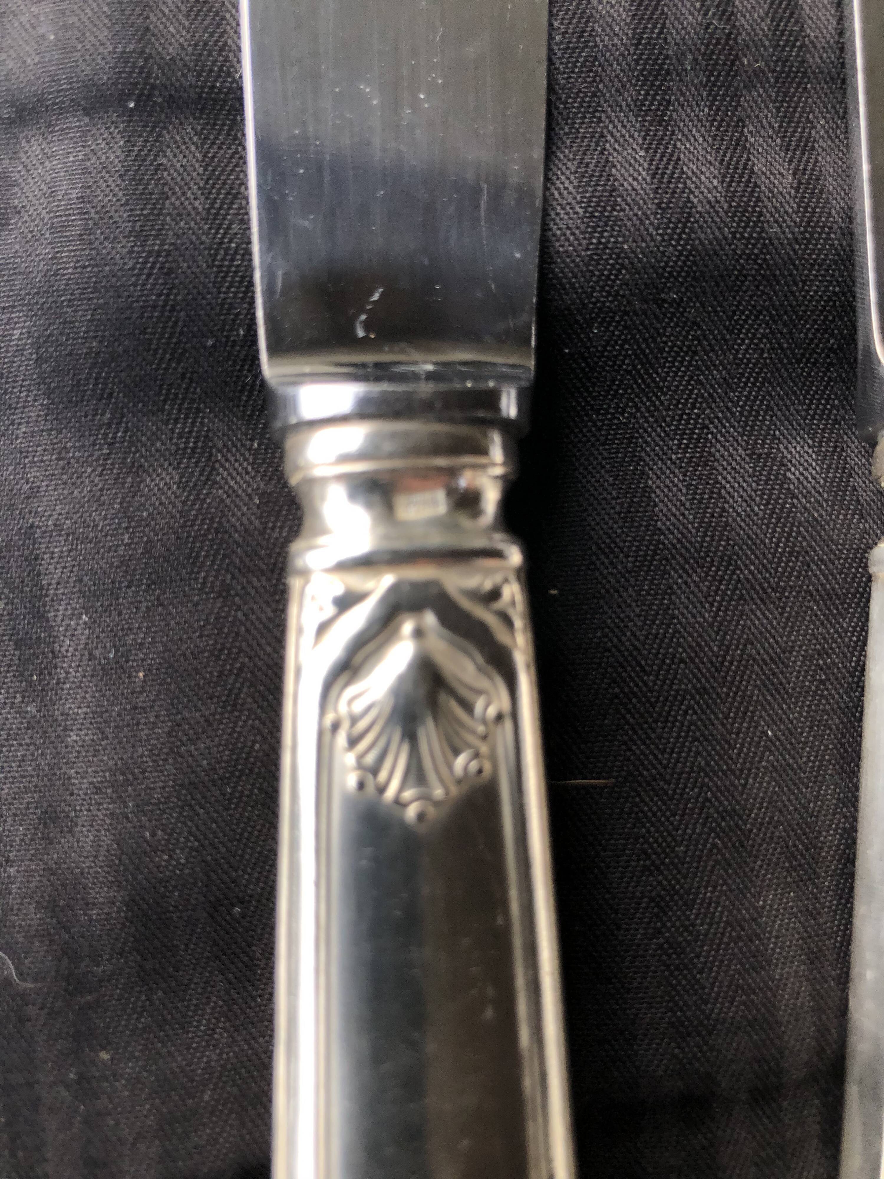 6 table knives Goldsmith Ravinet d'Enfert