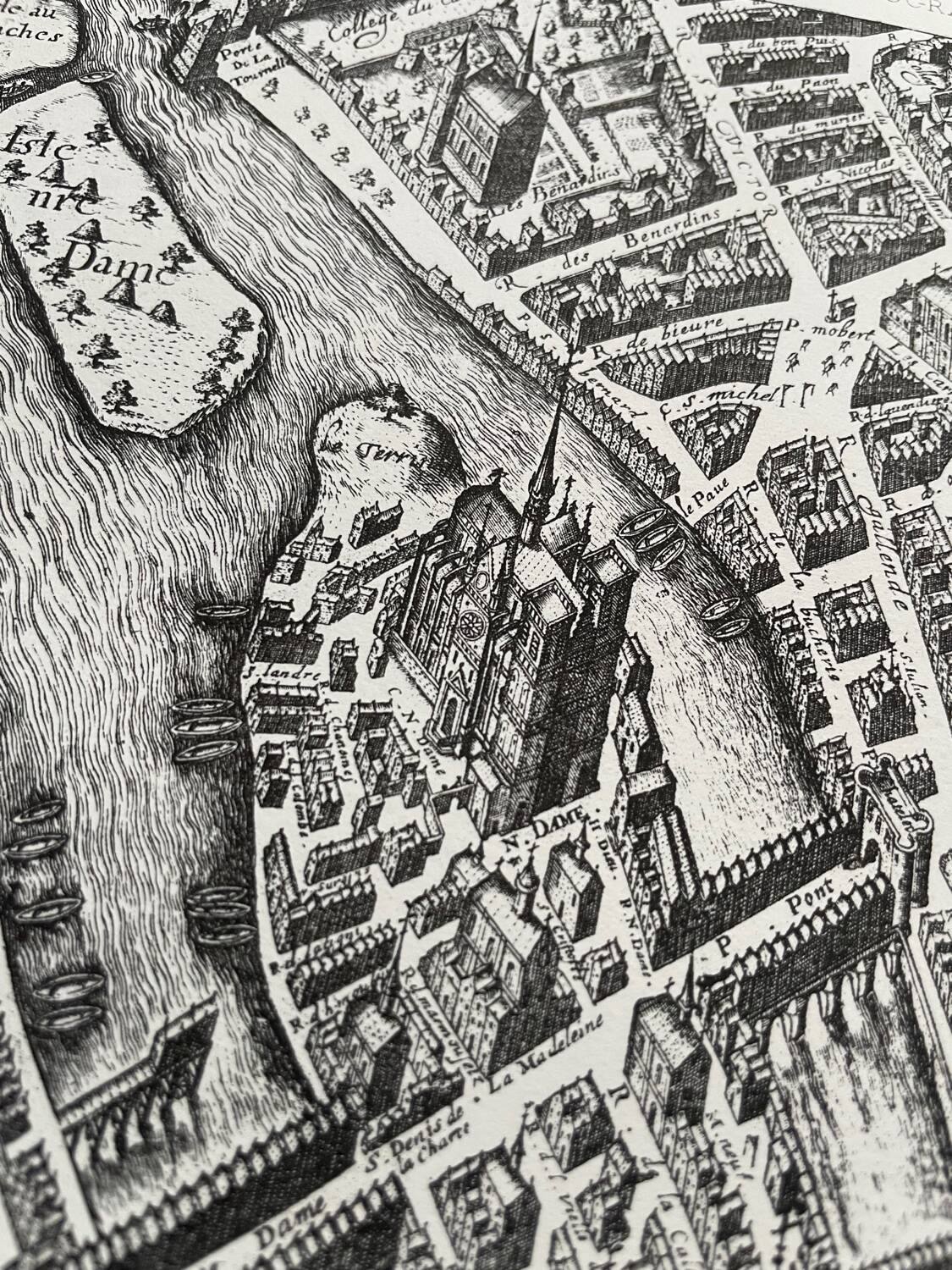 Plan ancien de Paris - Saint Germain des Près
