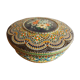 Old metal cookie box floral pattern 40s/50s