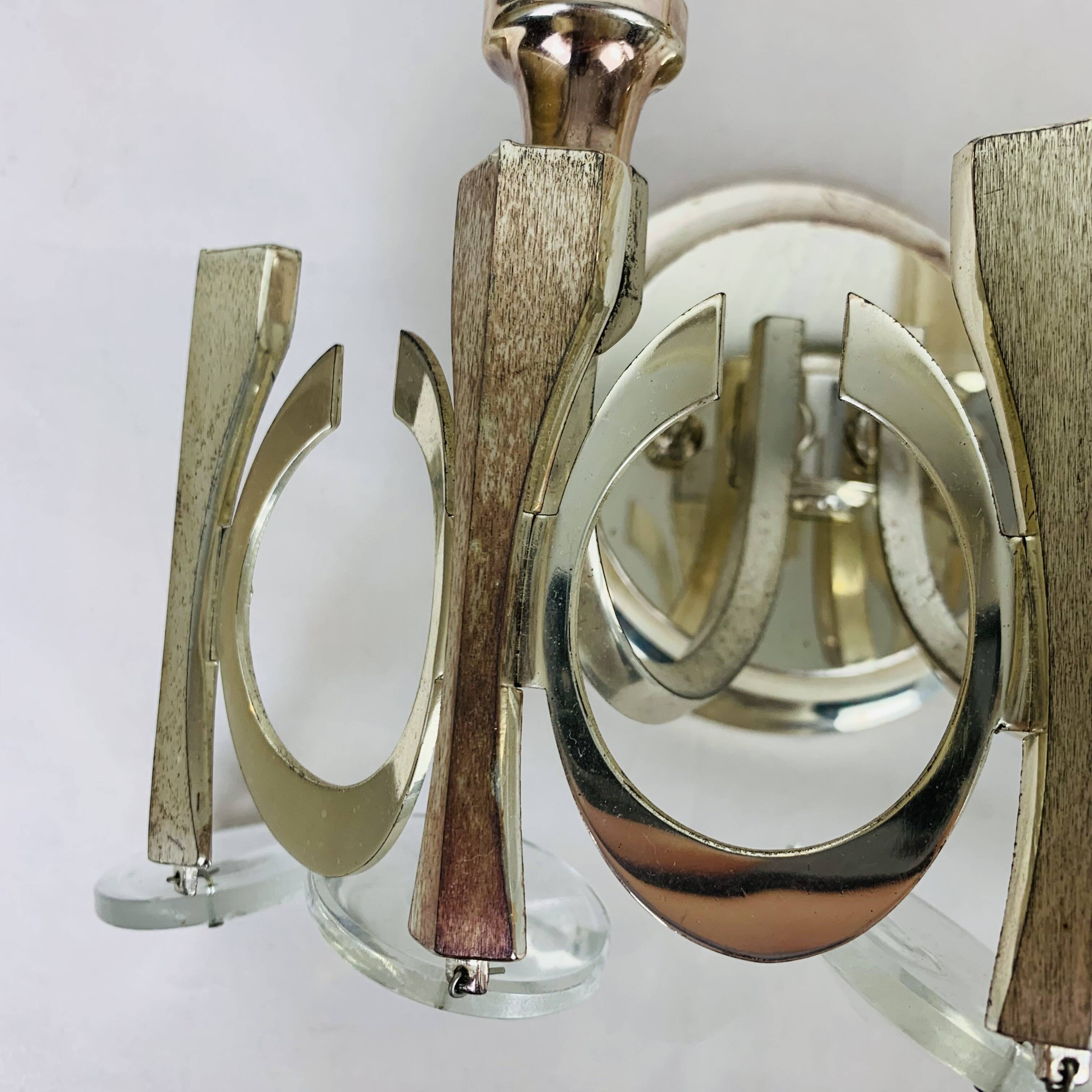 Pair of Ovali wall lights by Sciolari 70s