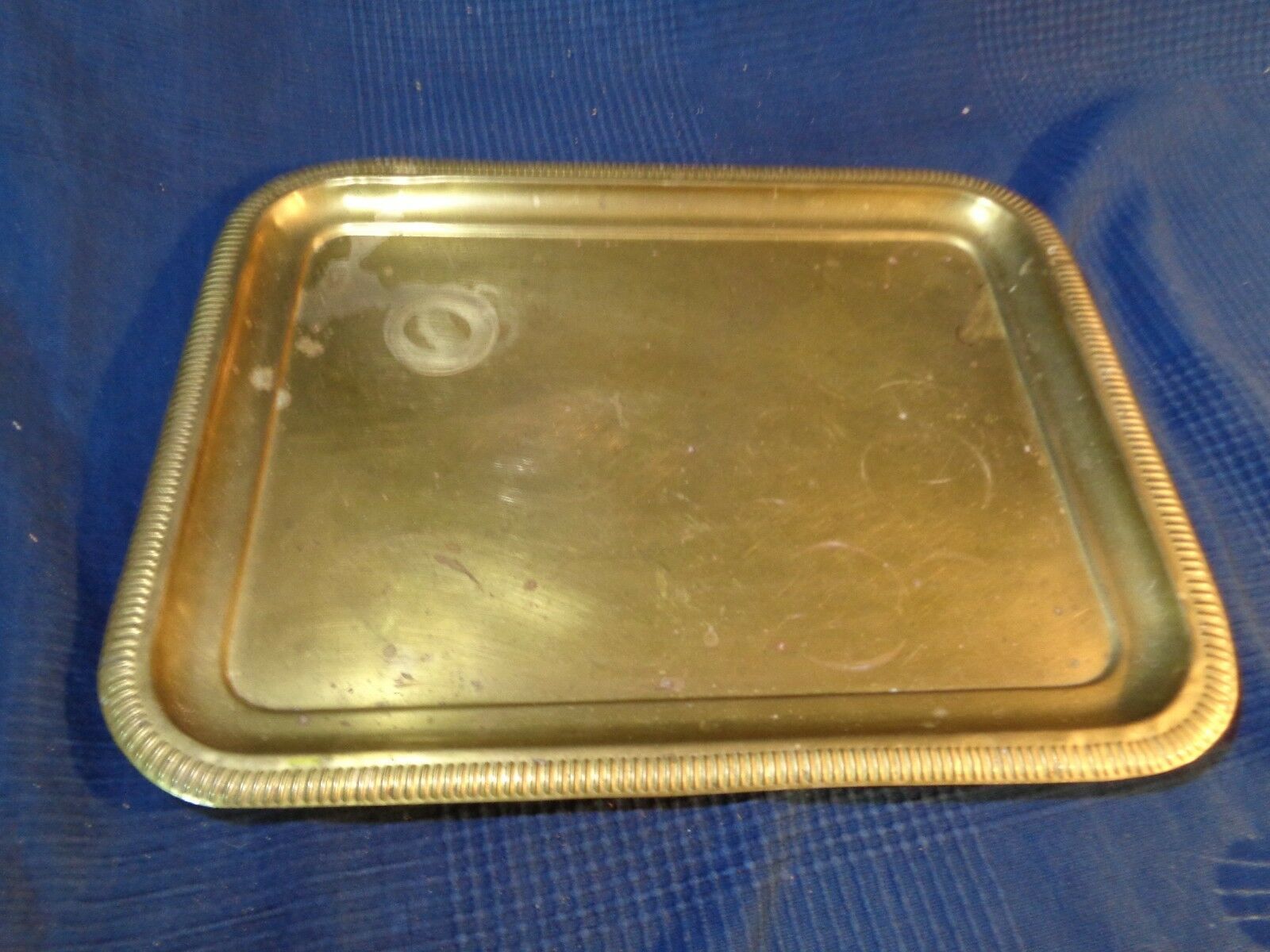Vintage Louis style brass serving tray