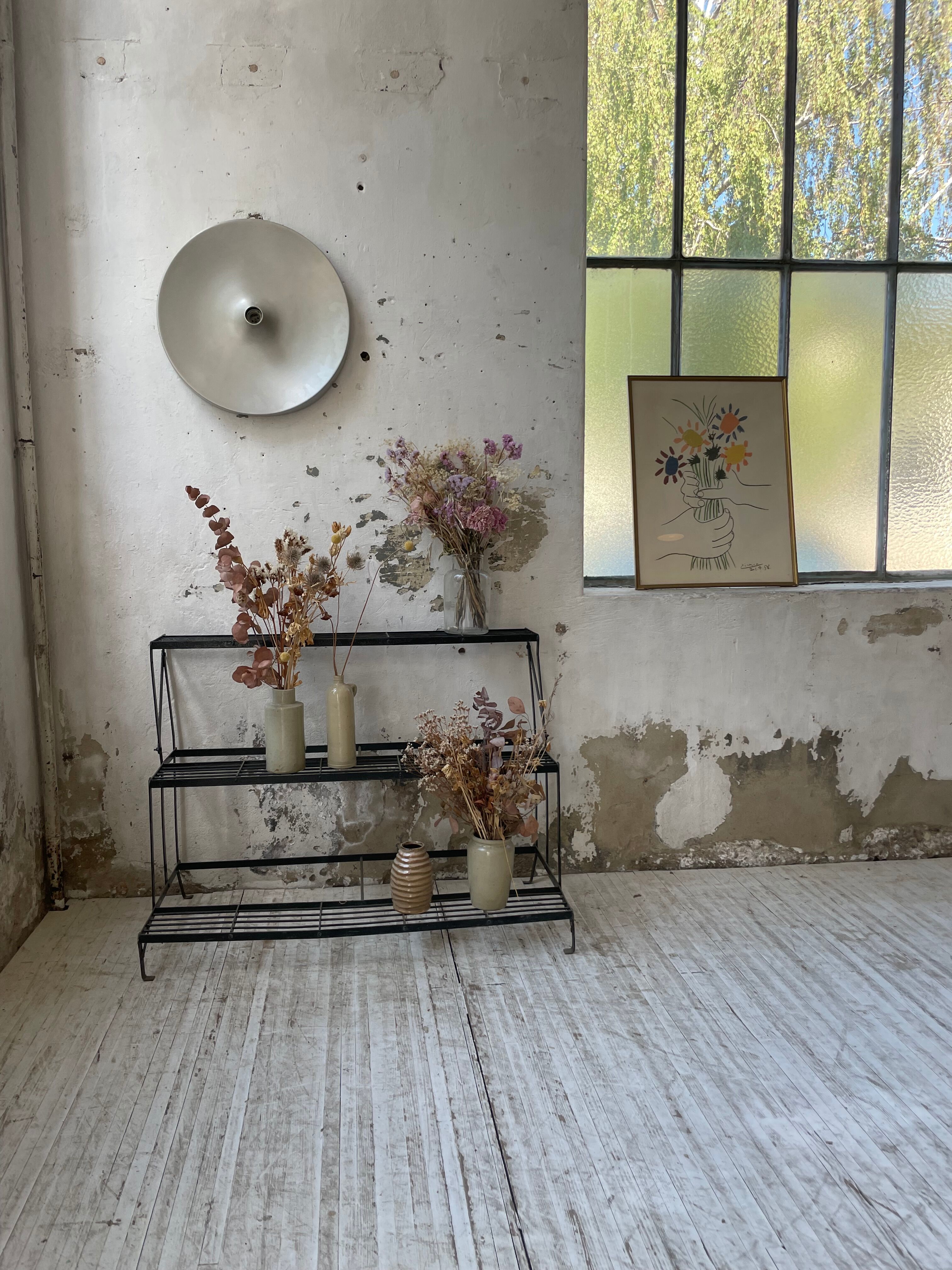 Plant holder florist metal staircase
