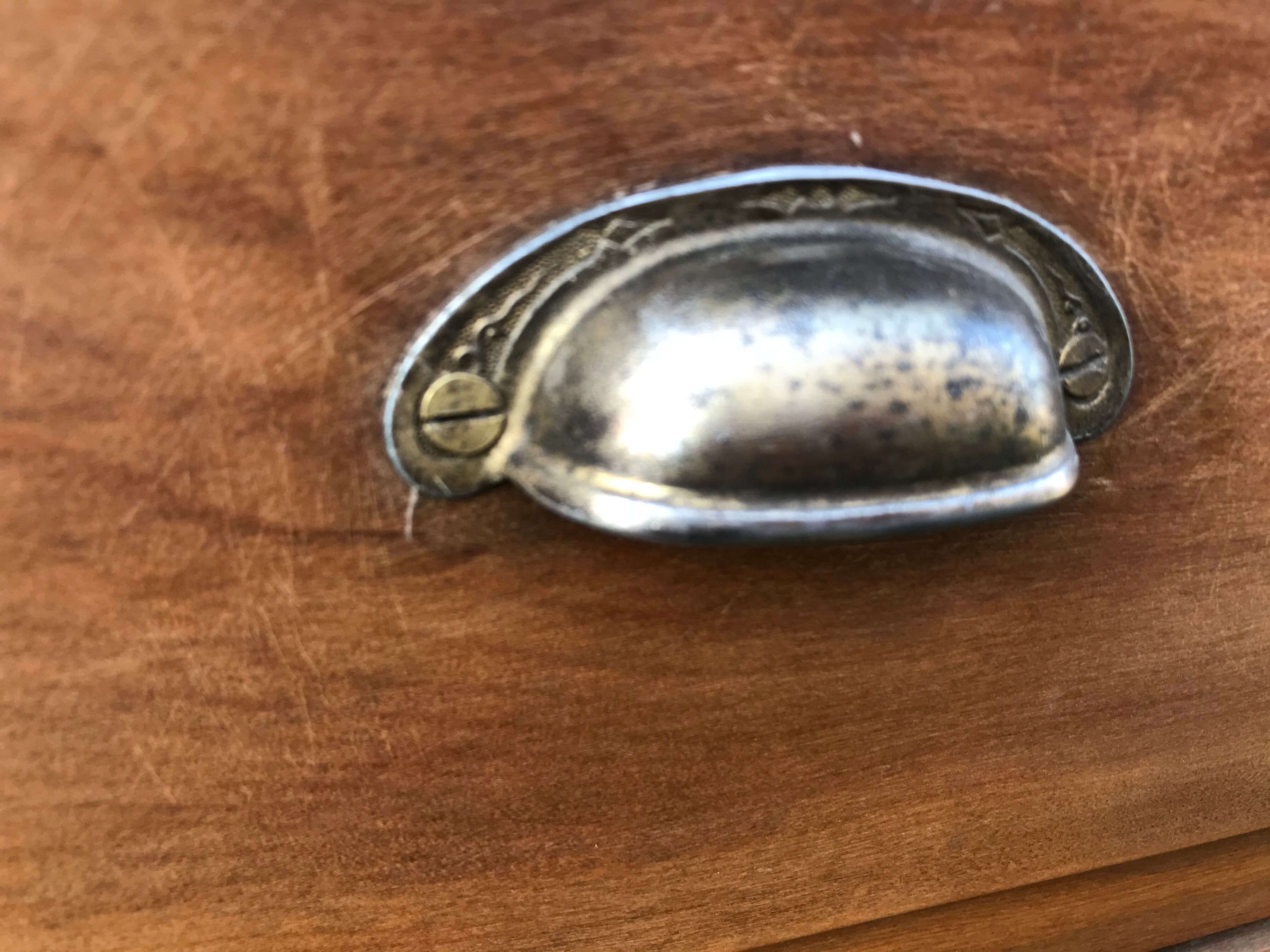 Old  clamshell filing cabinet 1950