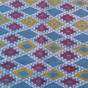 Tapis couloir bleu fait main traditionnel