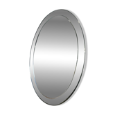 Miroir ovale vintage en verre Knitter Duro