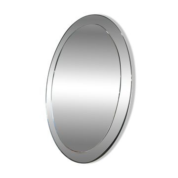 Knitter Duro Glass Vintage Oval Wall Mirror