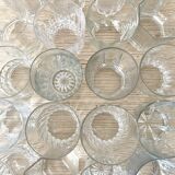 Verres à whisky, verres à eau dépareillés