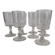 Set of 8 crystal wine glasses XIXth