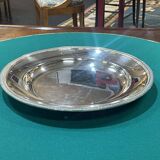 Plateau rond en métal argenté Christofle modèle Malmaison