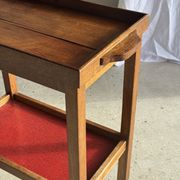 Wooden rolling trolley with removable top H66 75x35