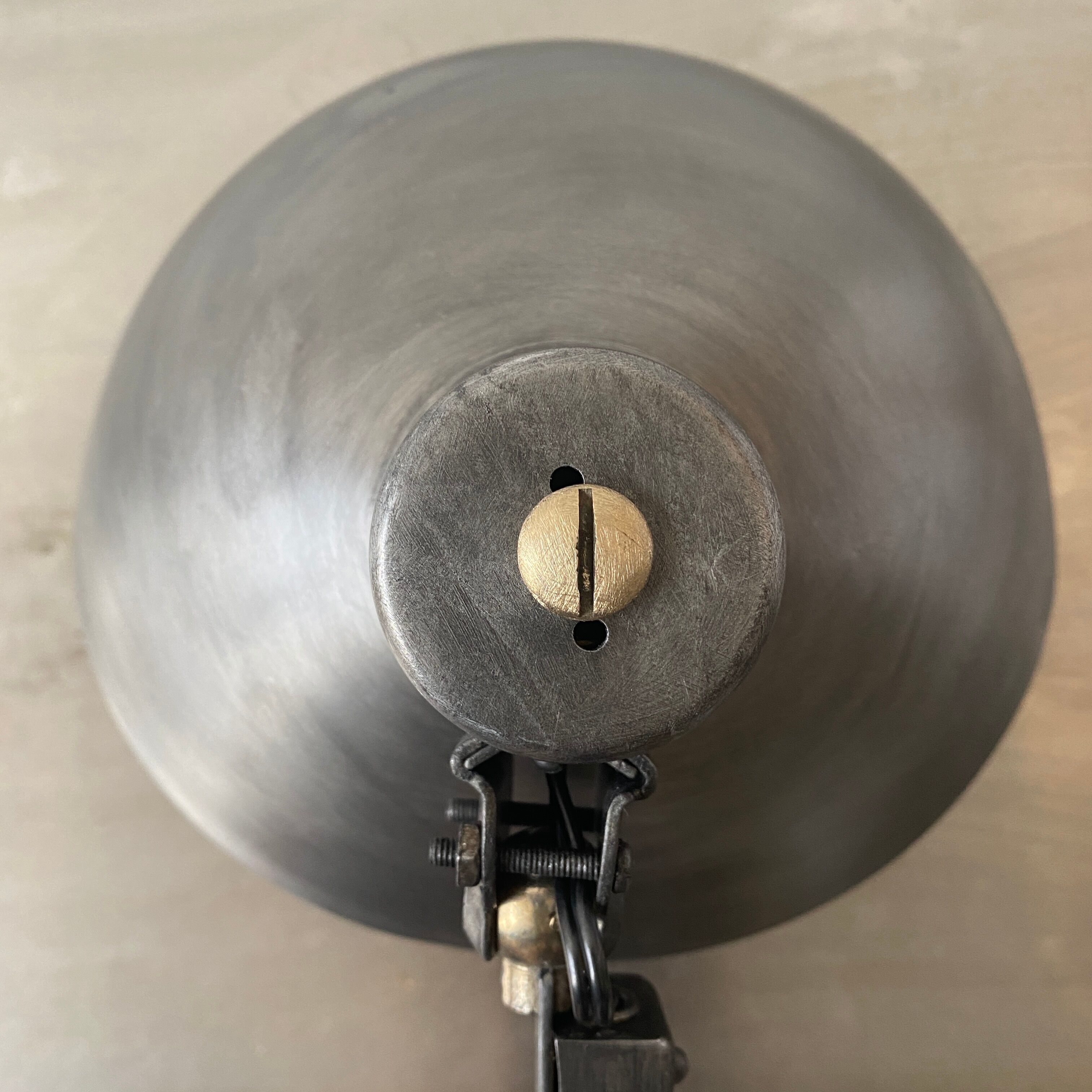 Old industrial accordion lamp