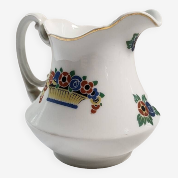 Small Milk Pot Pitcher In Limoges Porcelain