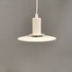 Une lampe suspendue minimaliste blanche de Lyfa Danemark, années 1980.