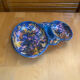 Mendiant Style Apéro Plate MORVAN Polychrome Ceramic Vintage #E131