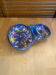 Plat apéro mendiant style morvan céramique polychrome vintage #e131