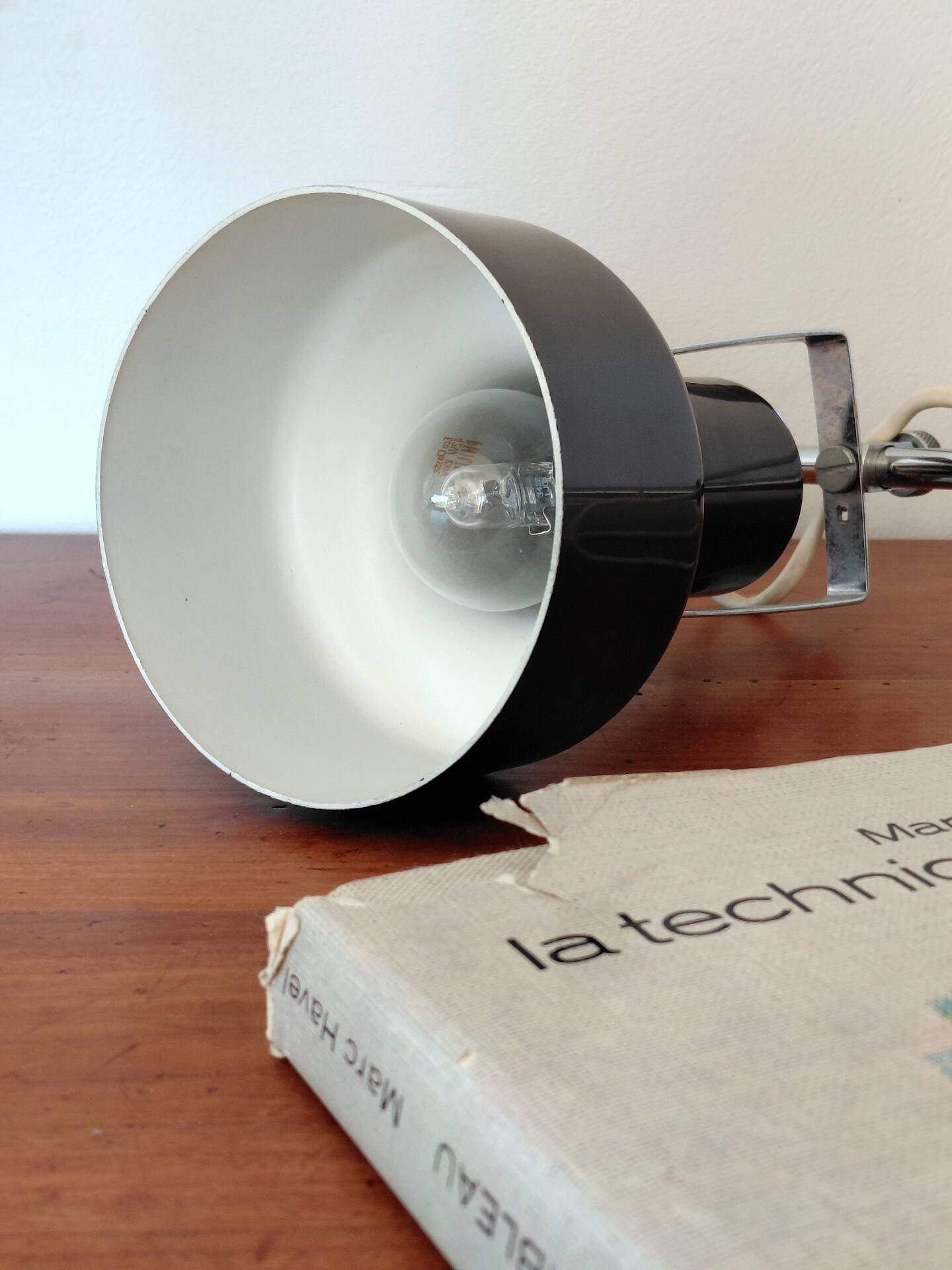 Lampe de bureau ou chevet vintage Space Age orientable-Années 70